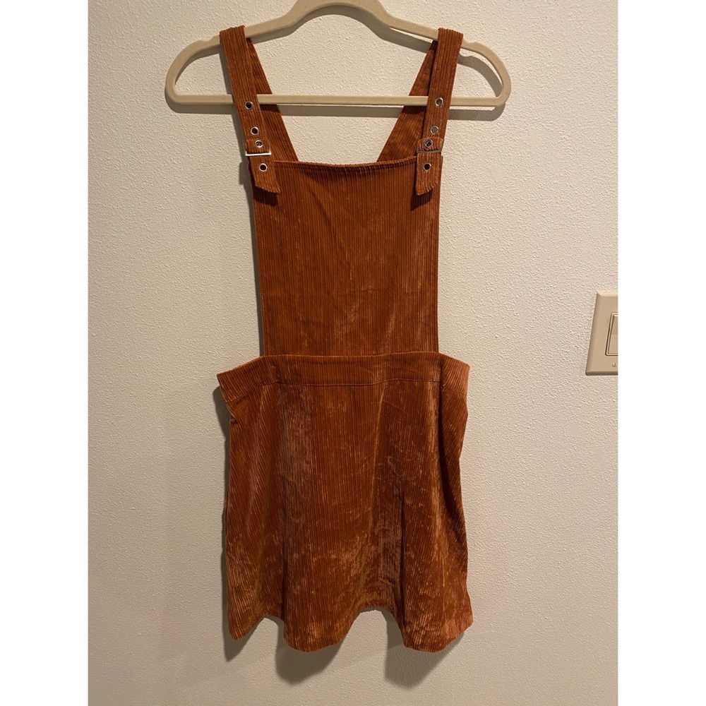 Corduroy overalls dress